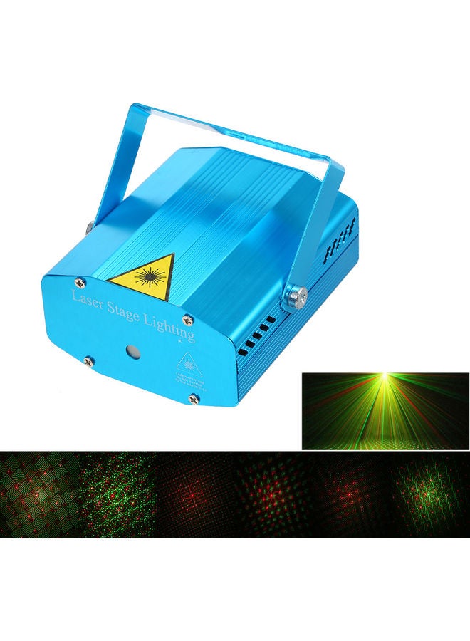 جهاز بروجيكتور بليزر صغير وبإضاءة LED لإضاءة المسرح أزرق/أسود  - Image 3