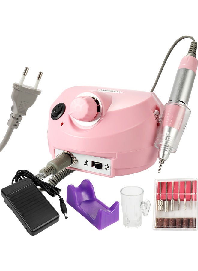 Generic Professional Electric Drill Machine File Polisher Manicure Kit Multicolour  - Image 1