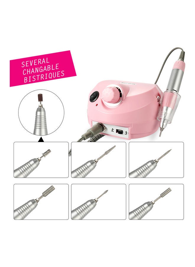 Generic Professional Electric Drill Machine File Polisher Manicure Kit Multicolour  - Image 3