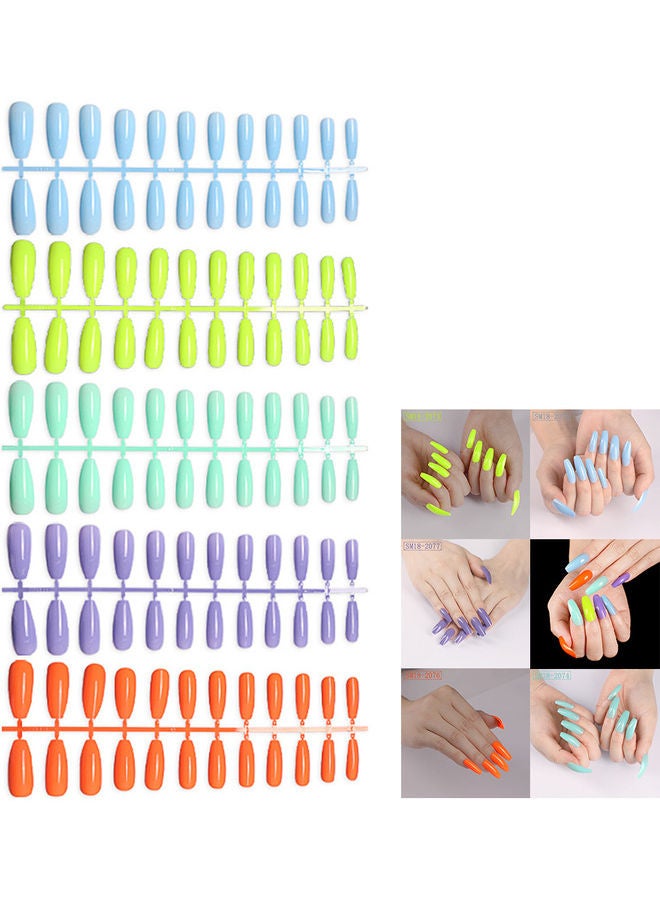 Generic 120-Piece Fake Nail Tip Kit Full Cover Multicolour - Image 5