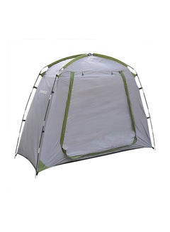 Waterproof Outdoor Bicycle Storage Shed Silver/Green 46 x 14 x 14cm
