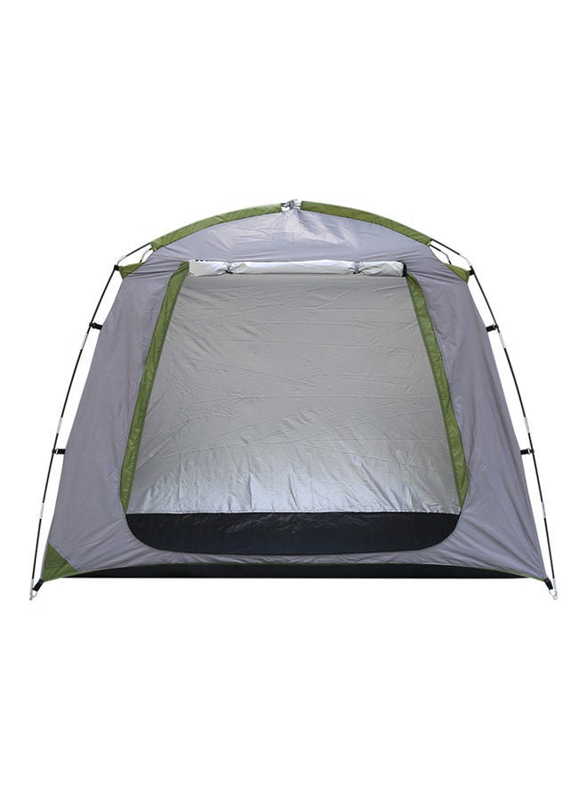 Sahoo - Waterproof Outdoor Bicycle Storage Shed Silver/Green 46 x 14 x 14cm - Image 1