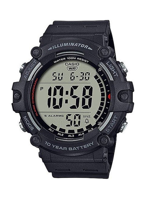 ساعة يد رقمية بسوار من المطاط طراز ‎Ae-1500Wh-1Avdf للرجال