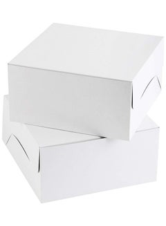 Hotpack 100-Piece Disposable Cake Box White 15x15x8cm UAE | Dubai, Abu ...