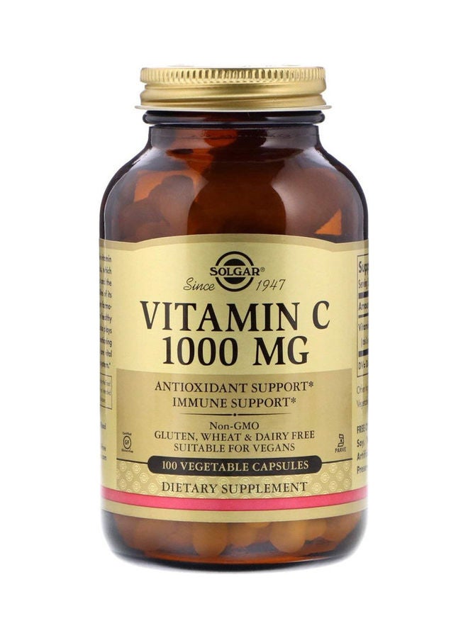Solgar Vitamin C 1000 mg, 100 Vegetable Capsules
