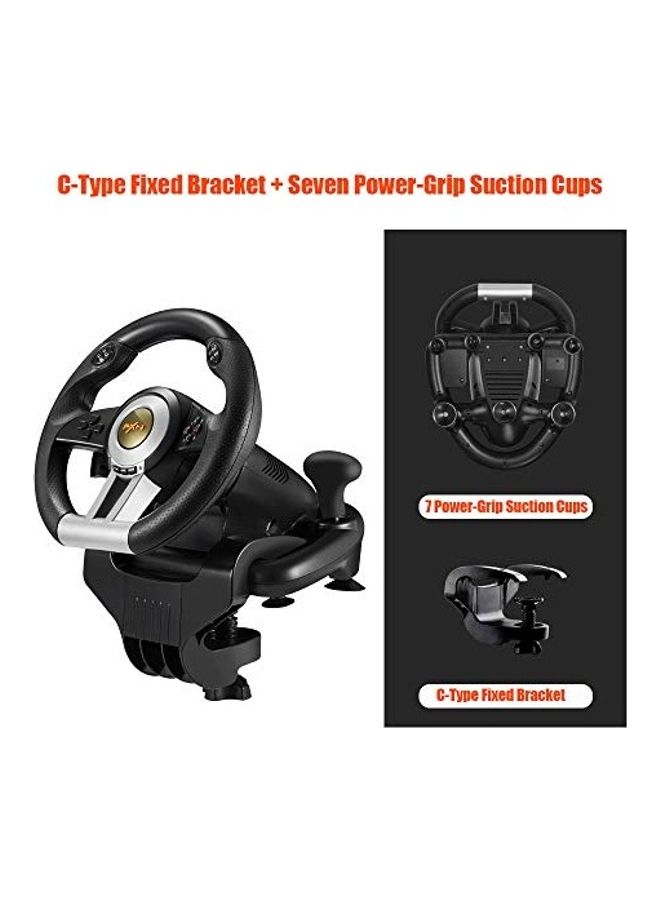 PXN USB Car Race Gaming Wired Steering Wheel With Pedals For Windows PC/PS3/PS4/Xbox One/Nintendo Switch  - Image 5