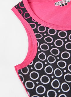 Eteenz Girls Casual Printed Vest Fuchsia/Black  - Image 4