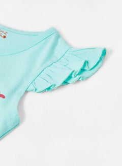 Eteenz Baby Girls Casual Crop Top Mint Green  - Image 3