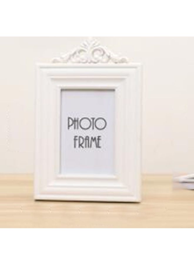 Vintage European Wooden Photo Frame White 