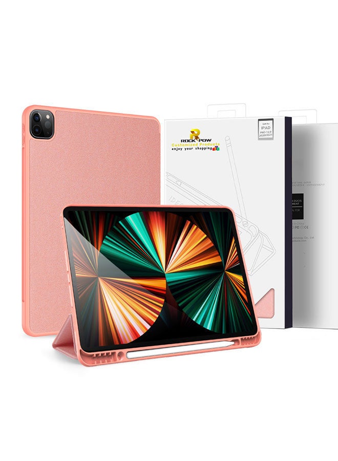 Rock Pow Protective Case for iPad Pro 12.9 2021/2020 Pink - Image 1