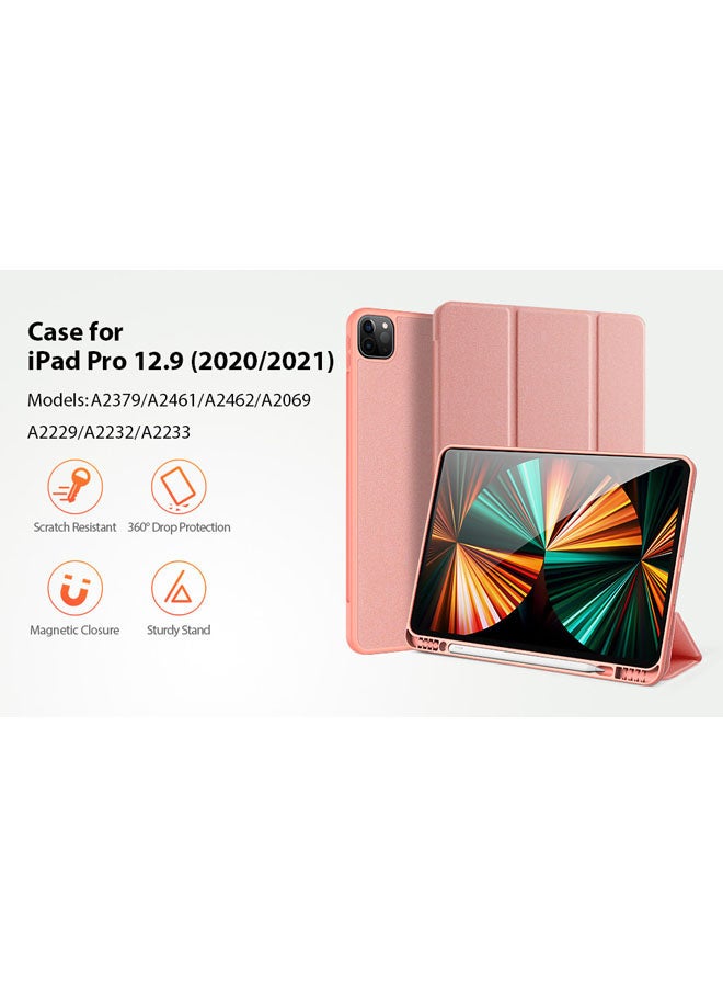 Rock Pow Protective Case for iPad Pro 12.9 2021/2020 Pink - Image 2