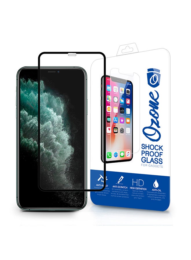 O Ozone Tempered Glass Screen Protector For Apple iPhone 11 Pro Max 6.5 Inch Black