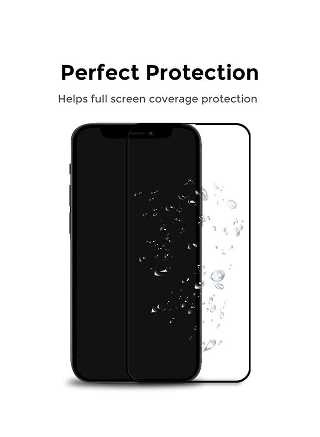 O Ozone Pack of 2 Tempered Glass Screen Protector For OnePlus 9 Black - Image 4