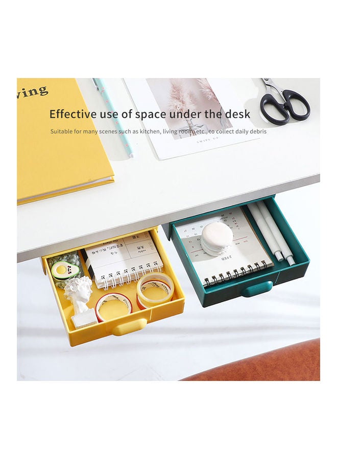 درج تخزين يوضع أسفل المكتب أصفر - Image 2