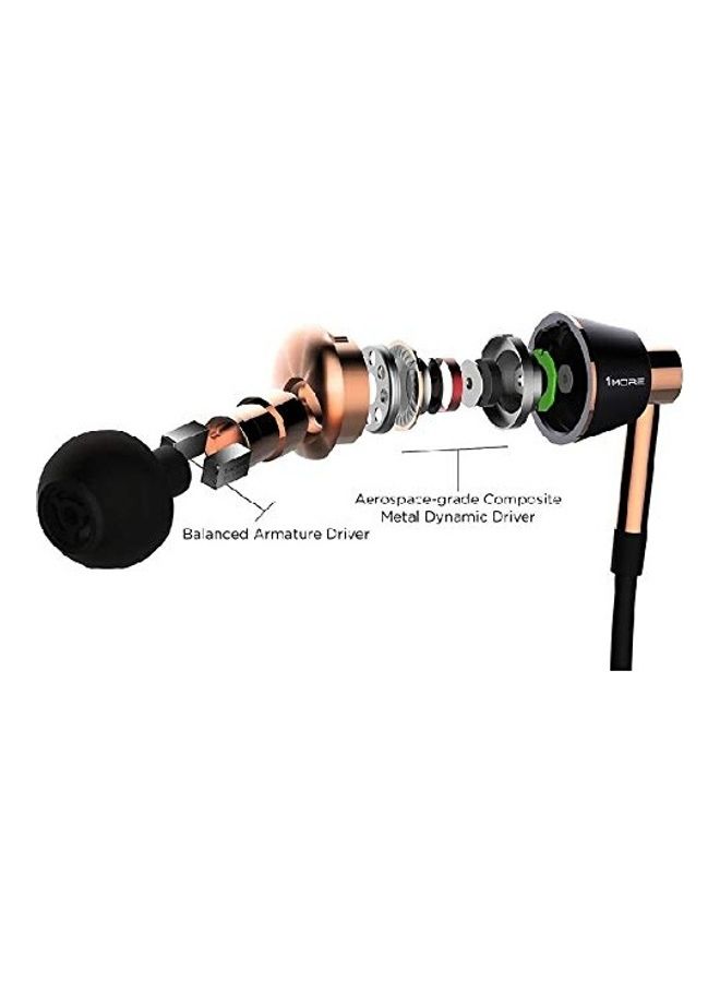 1MORE Triple Driver In-Ear Earphones Gold/Black - Image 3