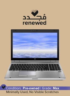 Renewed - Elitebook 8560P Laptop With 15.6-Inch Display,Intel Core i5 Processor/2nd Gen/8GB RAM/256GB SSD/Intel HD Graphics Silver