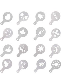 Cady One 16-Piece Coffee Printing Stencil White 33grams  - Image 1