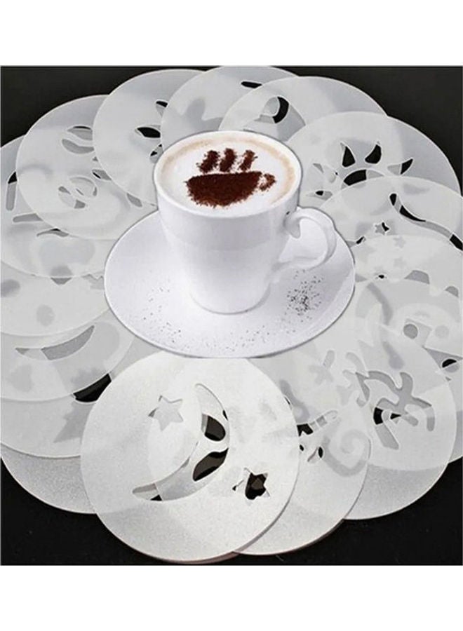 Cady One 16-Piece Coffee Printing Stencil White 33grams - Image 3