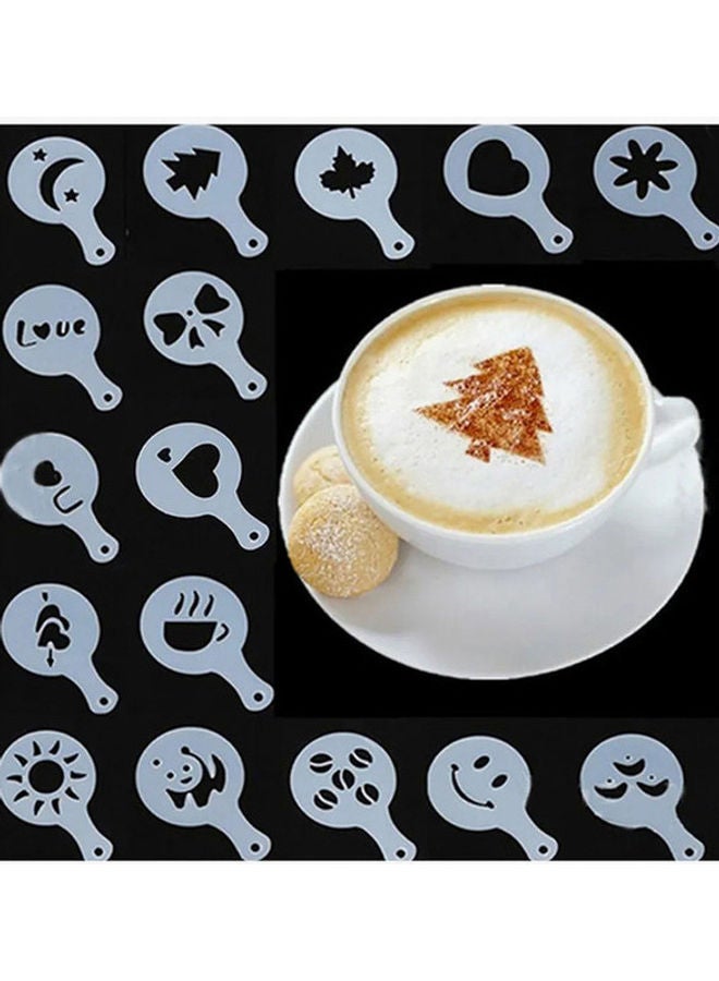 Cady One 16-Piece Coffee Printing Stencil White 33grams - Image 2