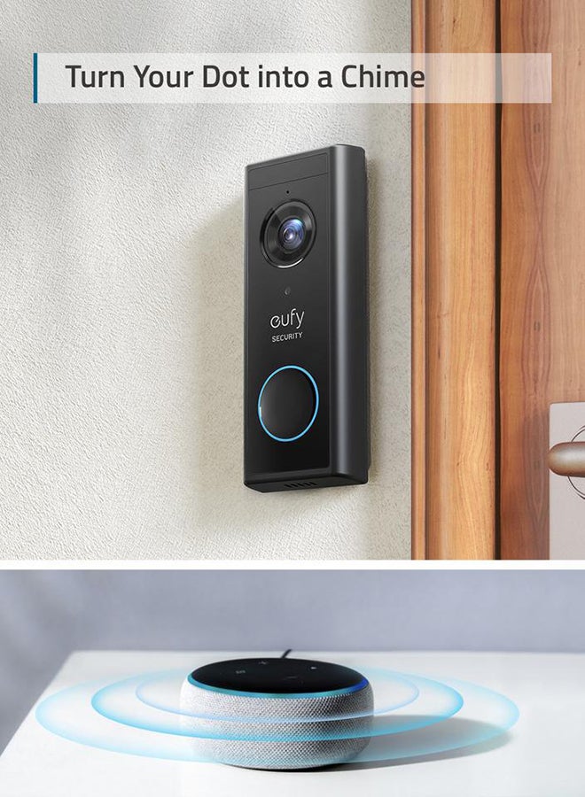 eufy - Security, Wireless Add-on Video Doorbell With 2K Resolution, 2-Way Audio, Simple Self-Installation, Home Base 1, 2, or E Required - Image 1