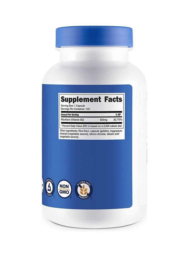 كبسولات فيتامين B2 بتركيز 400 ملجم - Image 3