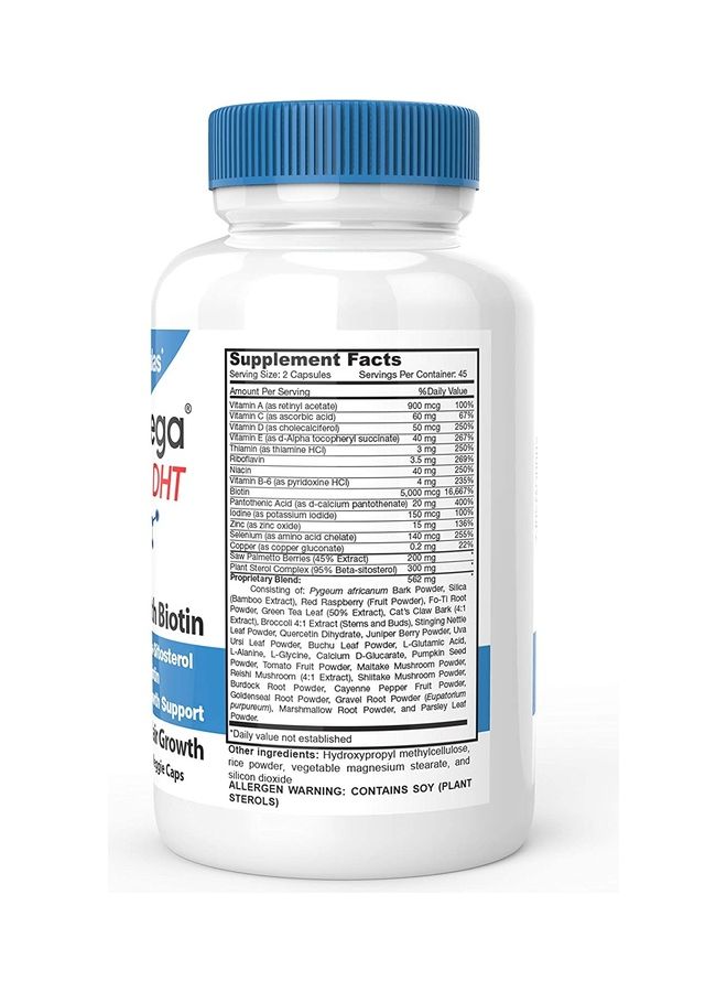 DrFormulas - HairOmega DHT Blocker with Biotin 5000 Mcg Capsules - Image 1