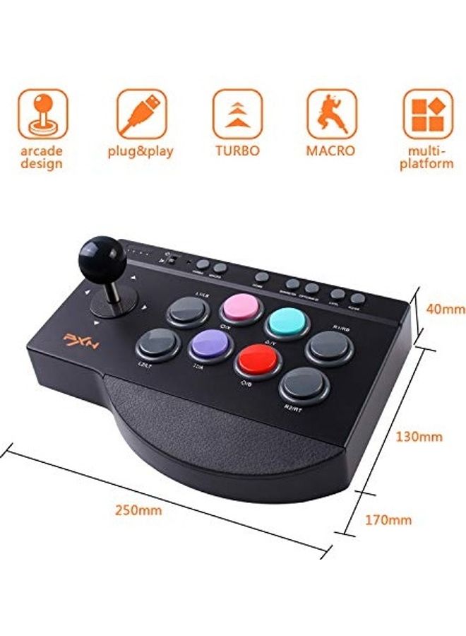 PXN - Arcade Game Fighting Wired Joystick With USB Port For PS3/PS4/Xbox One/Nintendo Switch/PC - Image 1
