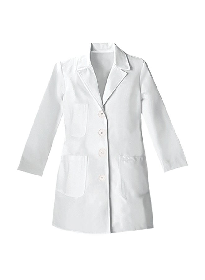 White High Quality Fabric Lab Coat Breathable Long-Sleeves Costume For Kids - v1627379170/N19919732V_2