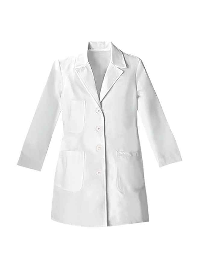 Oulabi Mir - White High Quality Fabric Lab Coat Breathable Long-Sleeves Costume For Kids - Image 1