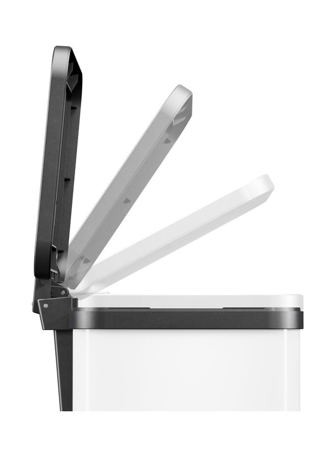 Hailo Rectangular Steel Pedal Dust Bin White 17Liters - Image 3