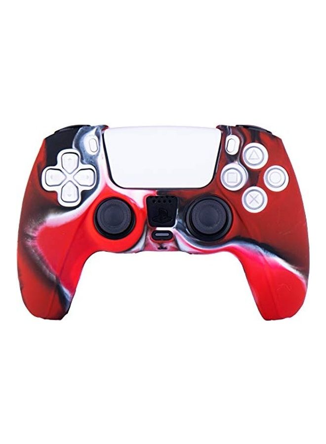 Silicone Cover Skin Case For Sony PS5 Controller With Thumb Grips - Image 1