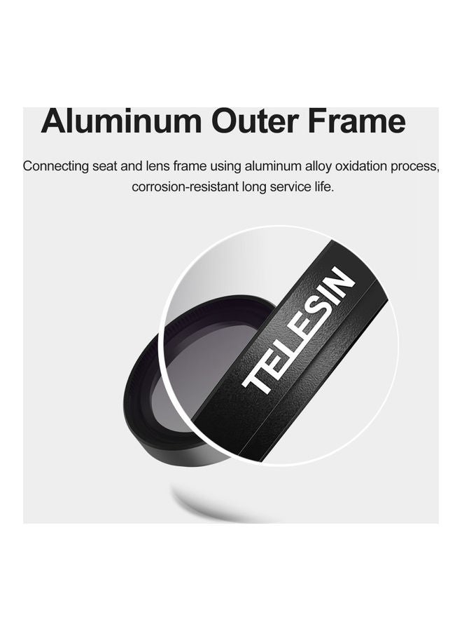 TELESIN 4-Piece Camera Filter Kit with Protective Frame Housing White/Black  - Image 4