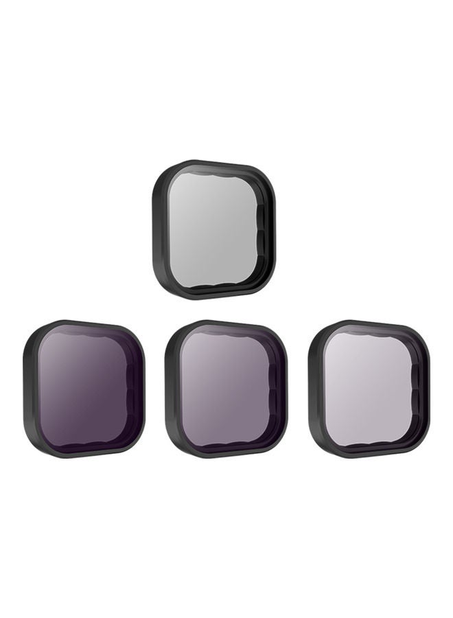 TELESIN 4-in-1 Action Camera Lens Filter Black  - Image 1