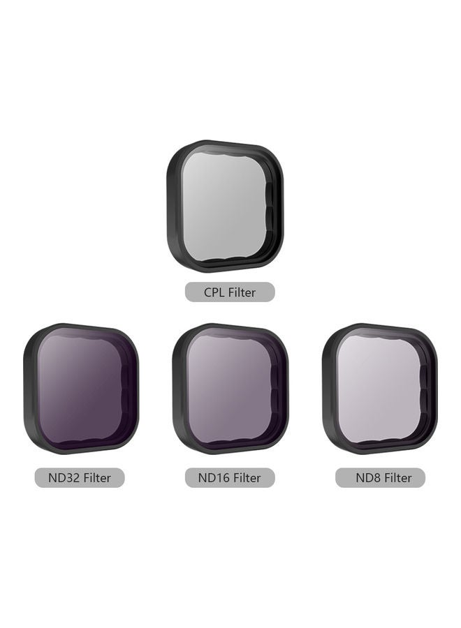 TELESIN 4-in-1 Action Camera Lens Filter Black  - Image 2