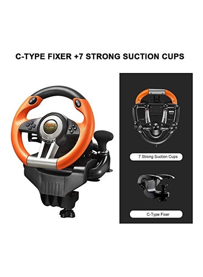 PXN Racing 180 Degree Universal USB Car Sim Race Wired Steering Wheel  - Image 4