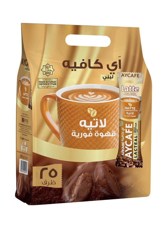 أي كافيه - قهوة لاتيه سريعة التحضير . 17جرام عبوة من 25 قطعة - Image 1