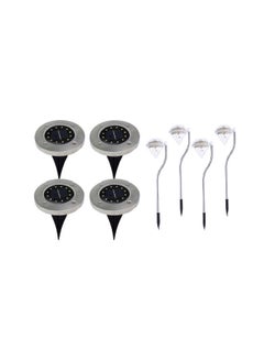 Generic 8 Piece LED Solar Garden Light Kit Multicolour 