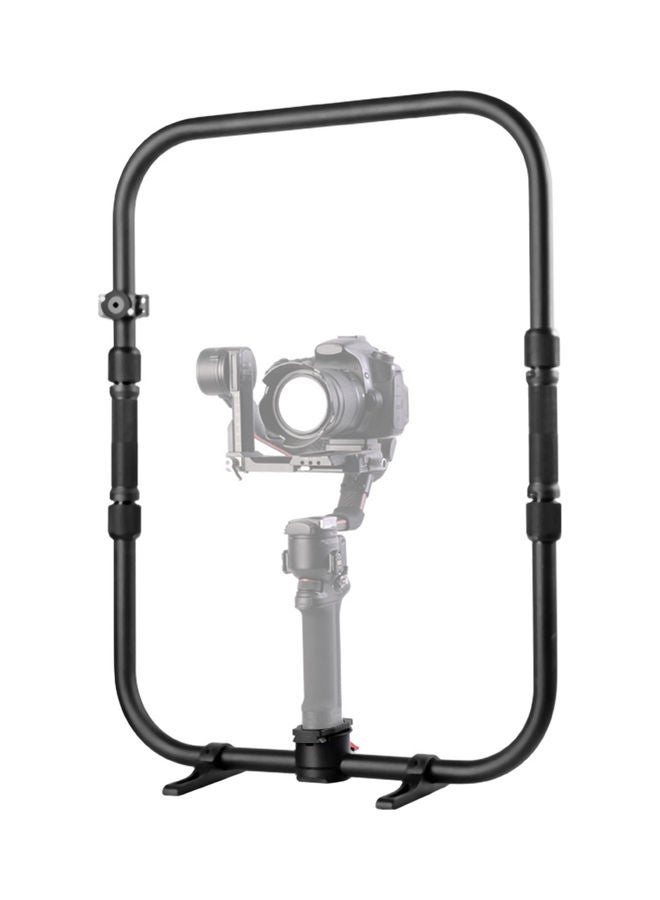 Professional Dual Handle Grip Ring Stabilizer Black  - Image 1