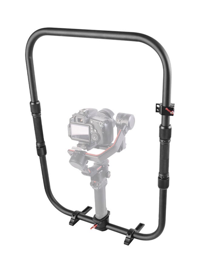 Professional Dual Handle Grip Ring Stabilizer Black  - Image 3