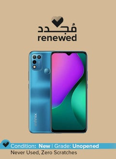 Renewed - Hot 10 Play X688C (2021) Dual SIM Aegean Blue 2GB RAM 32GB 4G LTE