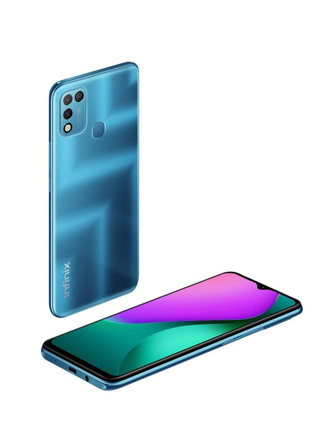 Infinix - Renewed - Hot 10 Play X688C (2021) Dual SIM Aegean Blue 2GB RAM 32GB 4G LTE - Image 1