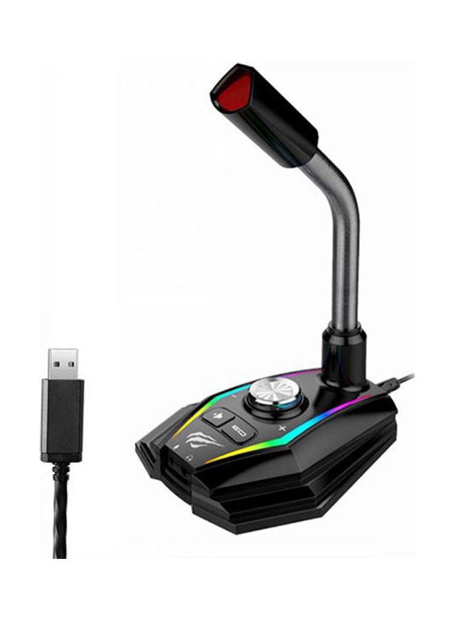 havit GAMENOTE GK56 USB RGB Gaming Mic - Desktop Microphone Streaming For PC / Laptop  - Image 1