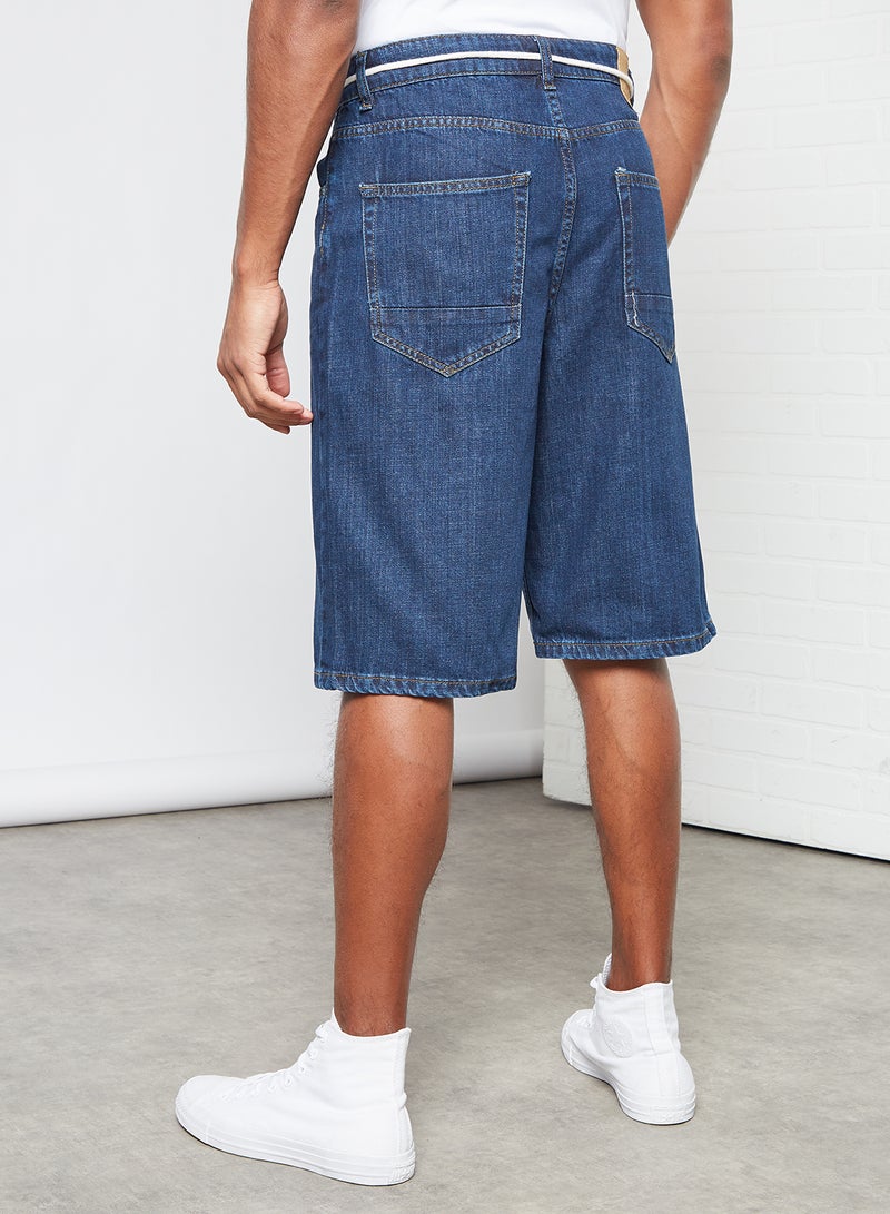 Only & Sons - Boxy Denim Shorts Blue - Image 1