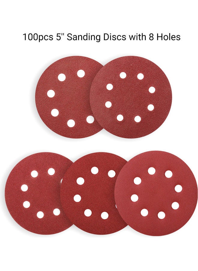 Generic 100-Piece Sanding Discs Brown  - Image 2