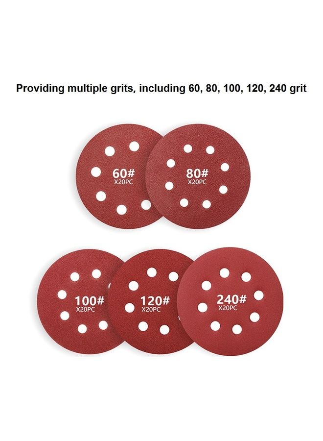 Generic 100-Piece Sanding Discs Brown  - Image 5