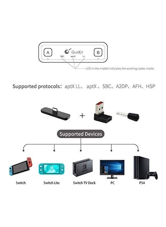 Gulikit - Route Air Pro Bluetooth Adapter For Nintendo Switch And Lite - Image 1