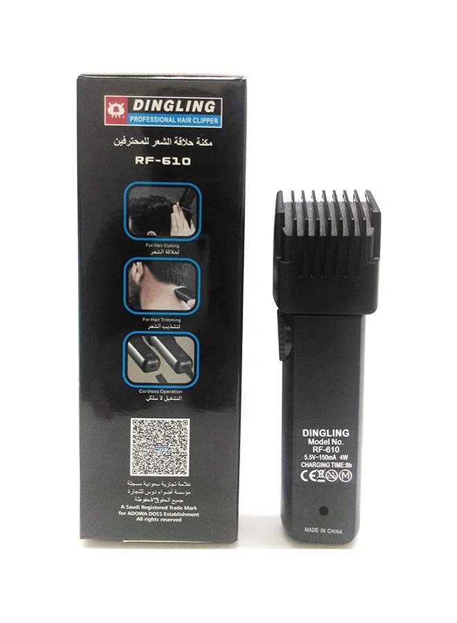 DINGLING - Electric Hair Clipper  RF-610 black 15.9x 3.7x 3cm - Image 1