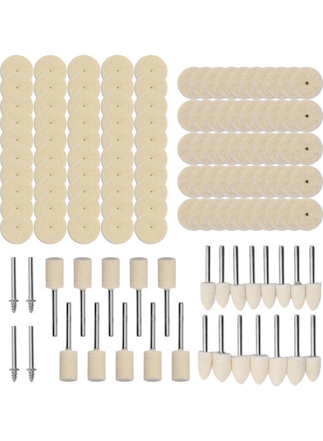 Generic - 129-Piece Abrasive Polishing Tools White - Image 1