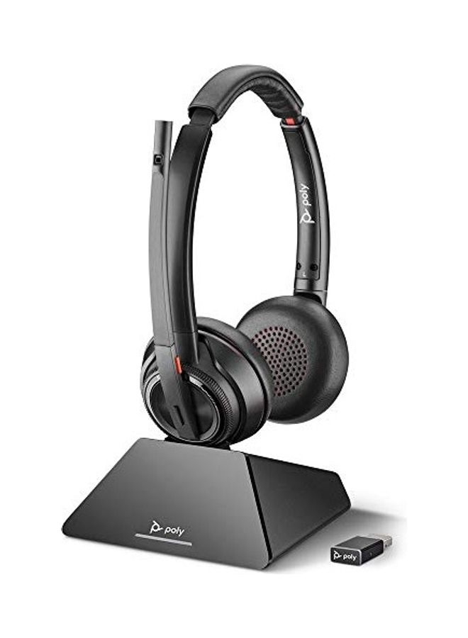 plantronics Savi 8220 Stereo Wireless Headphones Black