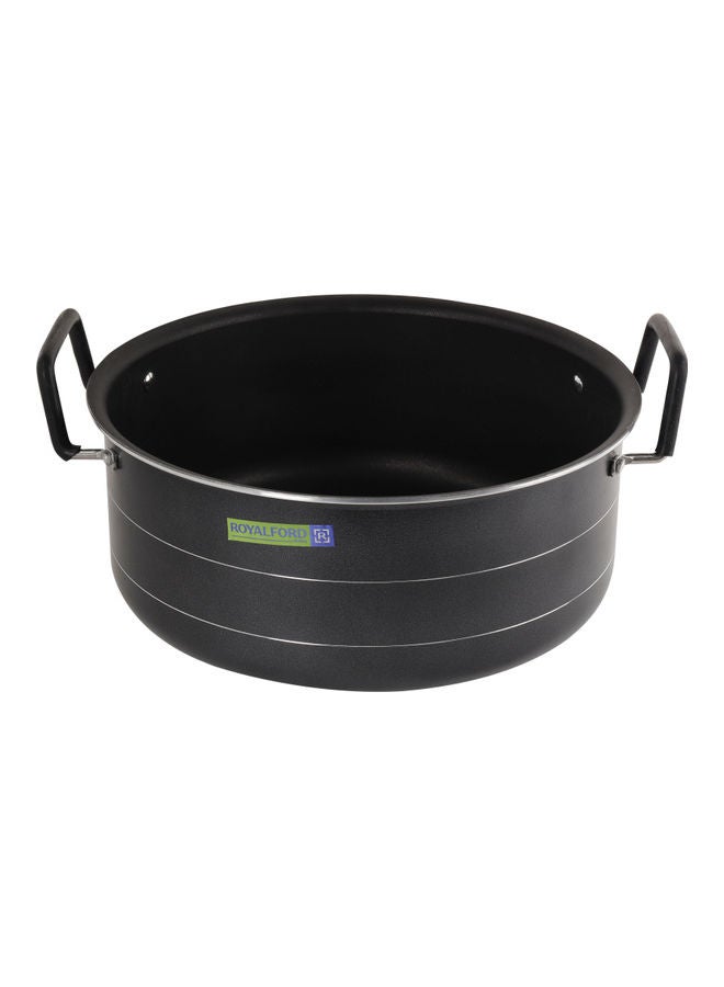 Royalford Nonstick Biriyani Pot With Stainless Steel Lid Black Largecm  - Image 2